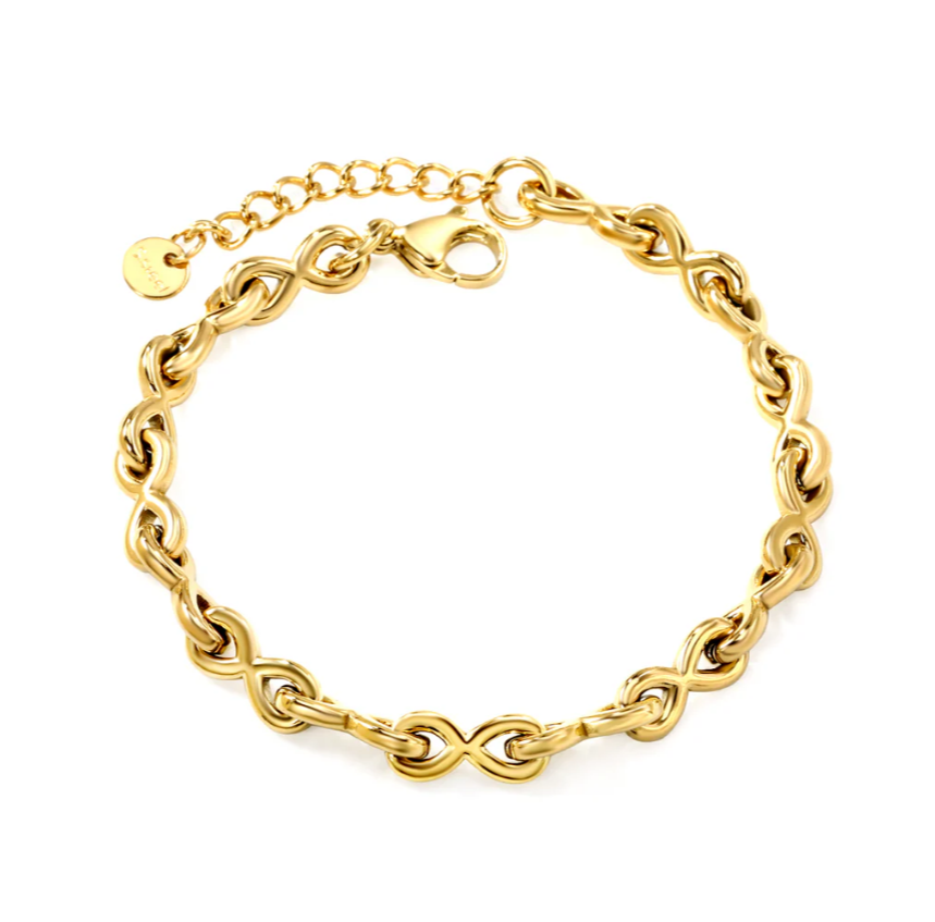 8-letter clasp accessory -Stainless steel + 18K gold/18K rose gold PVD plating to Keep colour - GoodiesRus