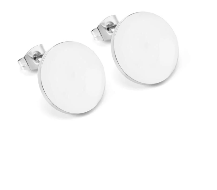 Simple Style Gold Color Round Shape Stainless Steel Stud Earrings-Stainless steel +18K Gold / 18K Rose gold plated - GoodiesRus